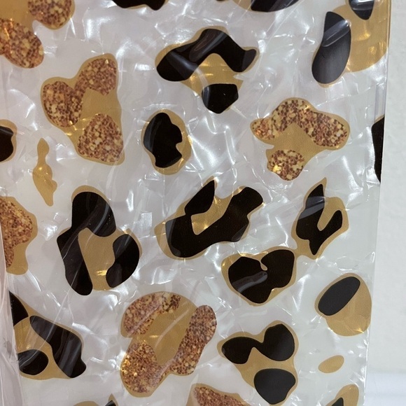 iPhone 13 Sparkle Leopard Cheetah  Pearly Design Silicone Protective Phone Case - Picture 5 of 5